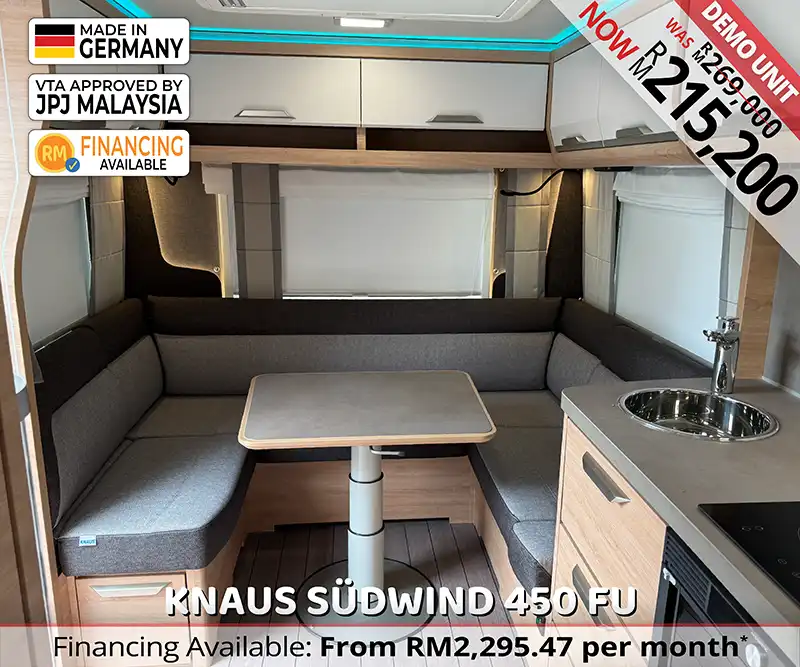Knaus Südwind 450 FU 60 Years Edition Caravan Malaysia