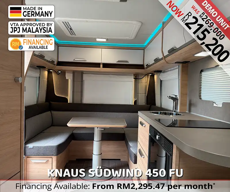 Knaus Südwind 450 FU 60 Years Edition Caravan Malaysia