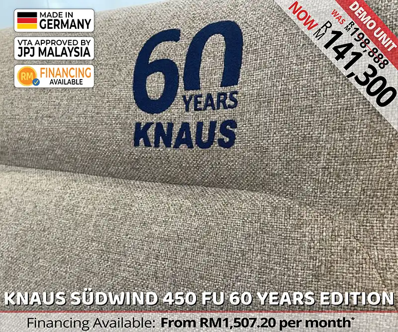 Knaus Südwind 450 FU Caravan Malaysia