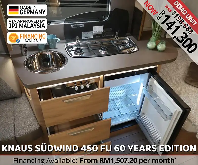 Knaus Südwind 450 FU Caravan Malaysia
