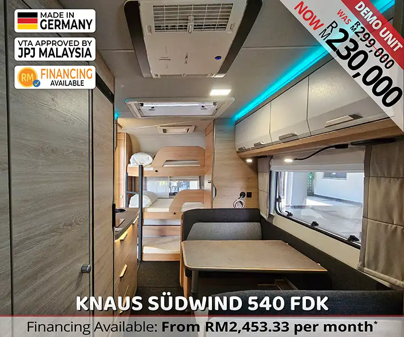 Knaus Südwind 540 FDK Caravan Malaysia