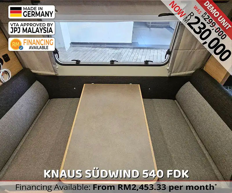 Knaus Südwind 540 FDK Caravan Malaysia